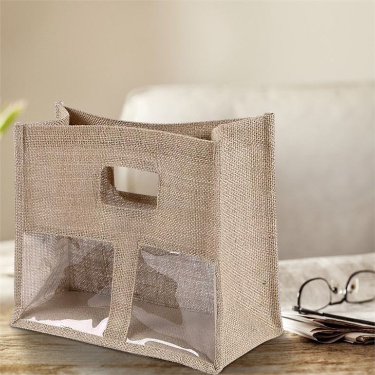 Natural Burlap Jute Tote Bag