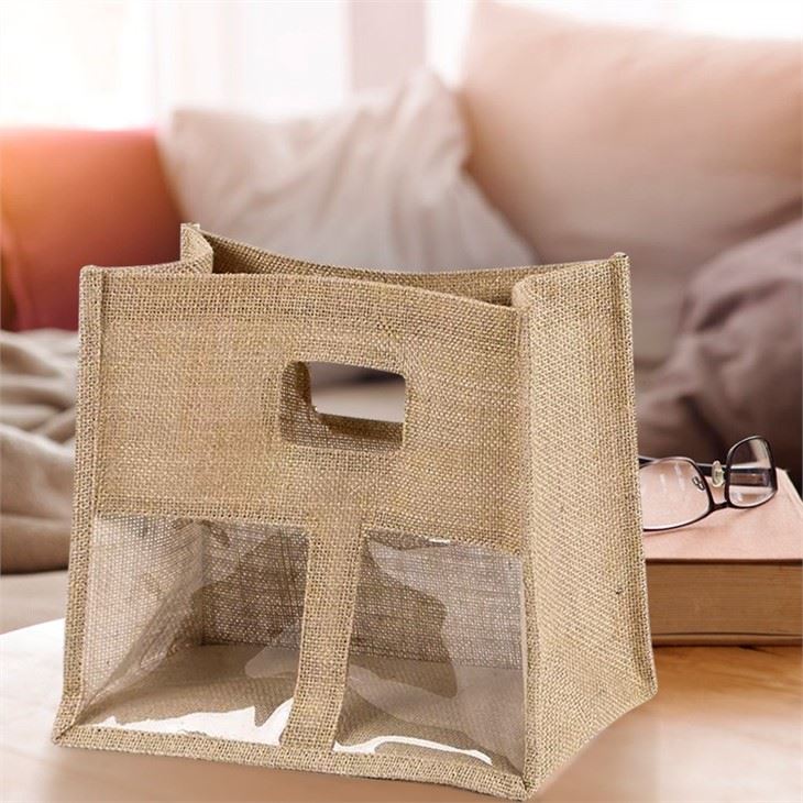 Natural Burlap Jute Tote Bag