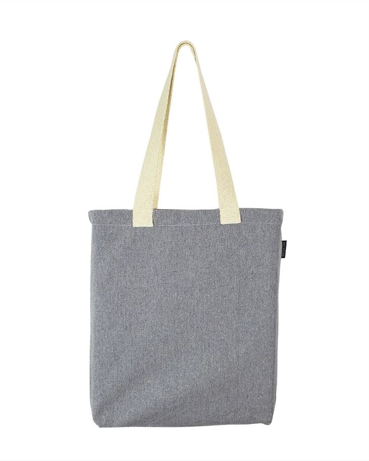 Recycled Canvas Tote Bag With Bottom Gusset
